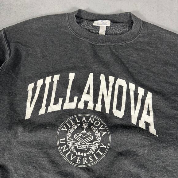 Champion Villanova University Crewneck Sweatshirt Charcoal - Size: M - Picture 2 of 8